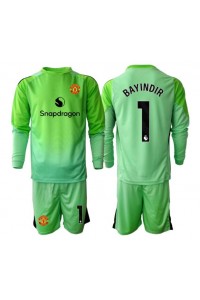 Fotbalové Dres Manchester United Altay Bayindir #1 Brankářské Dětské Třetí Oblečení 2025-26 Dlouhý Rukáv (+ trenýrky)